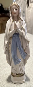 Antica Madonna- Notre Dame de Lourdes  in biscuit lucido - Arte sacra - - Picture 1 of 9