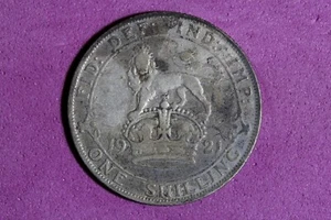 1921 Great Britain 1 Shilling Silver Coin #M22209 - Picture 1 of 2