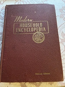 Modern Household Encyclopedia DeLuxe Edition 1946 Hardcover Book - Bild 1 von 13