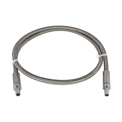 FITOK PTFE-Lined Stainless Steel Braided Hose 1/4 in Tube Adapter 48 in Long - Image 1 of 4