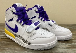 Rare Nike Air Jordan Legacy 312 Lakers Sneakers AV3922-157 Mens Size 8.5 / 10.5W - Picture 1 of 12