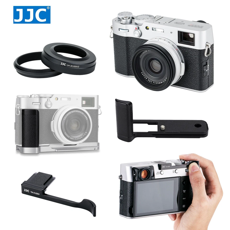 JJC Hand Grip Lens Hood Thumbs Up Grip 3-in-1 For Fujifilm X100VI Digital Camera - Image 1 of 1