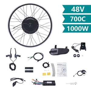 700C Front/Rear Wheel Electric Bicycle Conversion Kit 48V 1000W E Bike Motor Kit - Picture 1 of 27