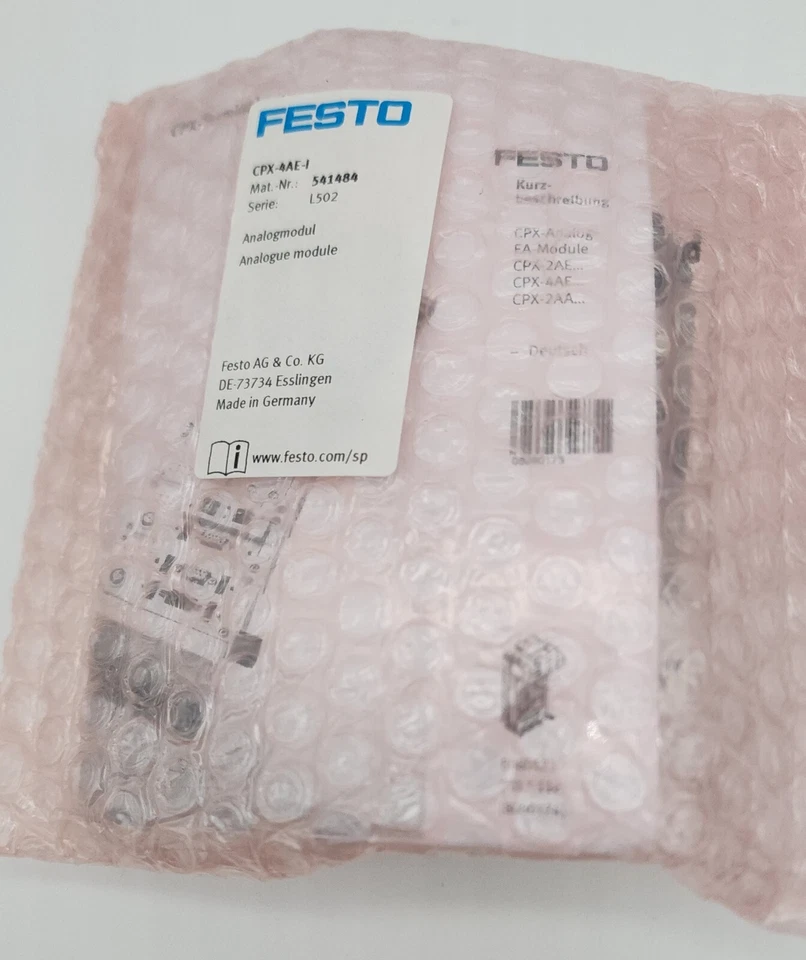 MÓDULO ANALÓGICO FESTO CPX-4AE-I 541484 4 ENTRADAS 0,7 AMP CPX4AEI *NDA DISPONIBLE* Foto 1 de 1