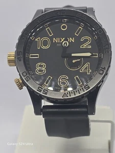 Nixon 51-30 Tide All Black & Gold W/ Swiss Movement - Picture 1 of 6