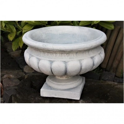 AMPHORA 30 CM ALTA In CEMENTO VASO DA FIORI PIANTATORE GIARDINO NUOVO 6303 - Immagine 1 di 4
