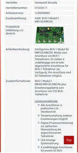 Honeywell Security Bus 1 MODUL 013220.11 - Bild 1 von 1