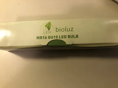 Pack Bioluz LED 4 GU10 LED Bulbs 50W Halogen Replacement 3000K Dimmable UL 120V - Image 1 of 4