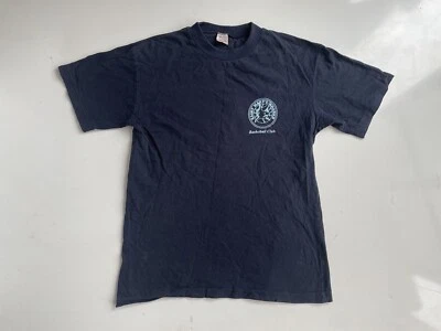 Vintage St Mary Sharks Basketball T-shirt Single Stitch Navy Mens S Aus Made 80s Foto 1 de 4