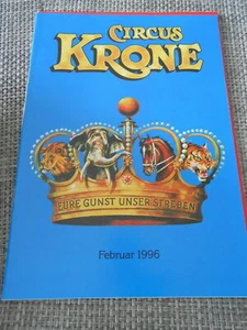 ZIRKUSPROGRAMM / CIRCUS PROGRAM 1996 CIRCUS KRONE Februar - Bild 1 von 1