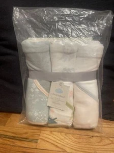 Cloud Island 3-pack Infant Hooded Towels Baby Girl Or Boy SWEET WOODLAND new - Picture 1 of 4