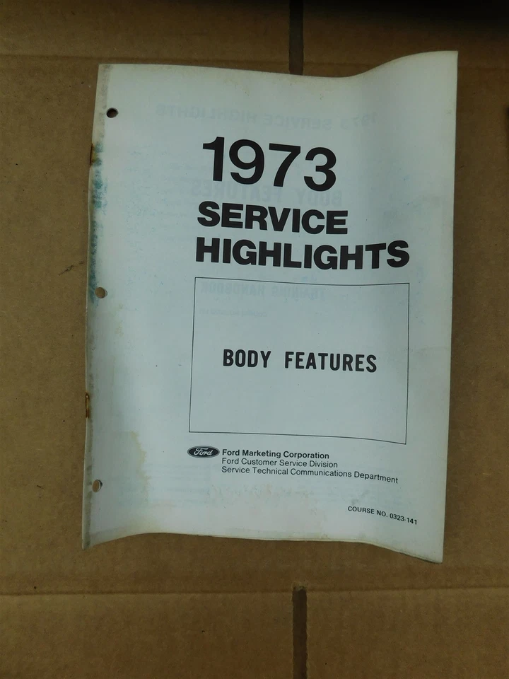 Ford Thunderbird Galaxy Maverick Gran Torino 1973 carrocería características manual de taller Foto 1 de 1