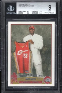 2003 Topps #221 LeBron James Rookie BGS 9 Mint - Picture 1 of 2