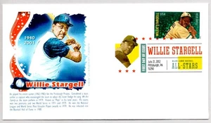 #4696 WILLIE STARGELL PITTSBURG PIRATES BASEBALL ALL STAR, COLOR CANCEL FDC - Picture 1 of 1