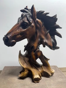 11 Zoll handgeschnitztes Treibholz Pferdekopf - geschnitztes Holz - schneller Versand - Bild 1 von 9