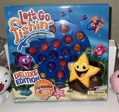 Pressman Let's Go Fishin' Deluxe edition fishing Game - Image 1 of 4