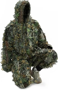 Ghillie Suit Camo Set Adult & Youth Dry Grass Leaf - Picture 1 of 5