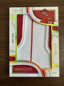 Mick Abel 2023 Panini Panini Immaculate Jumbo 2 CLR Team Logo Patch Gold #20/25 - Picture 1 of 2