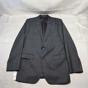 Bonobos Marzotto 100% Italian Wool Blazer Sz 38L Charcoal Standard Fit NWT - Picture 1 of 12