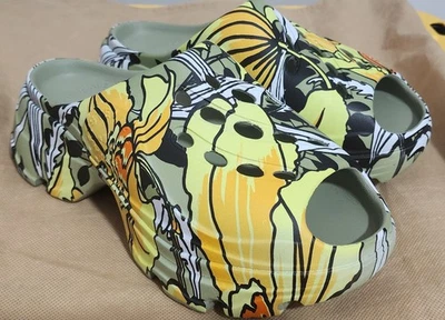 Adidas x Stella McCartney Haenyeo Clogs Women 8 Floral Graphic Slip On - Image 1 of 4