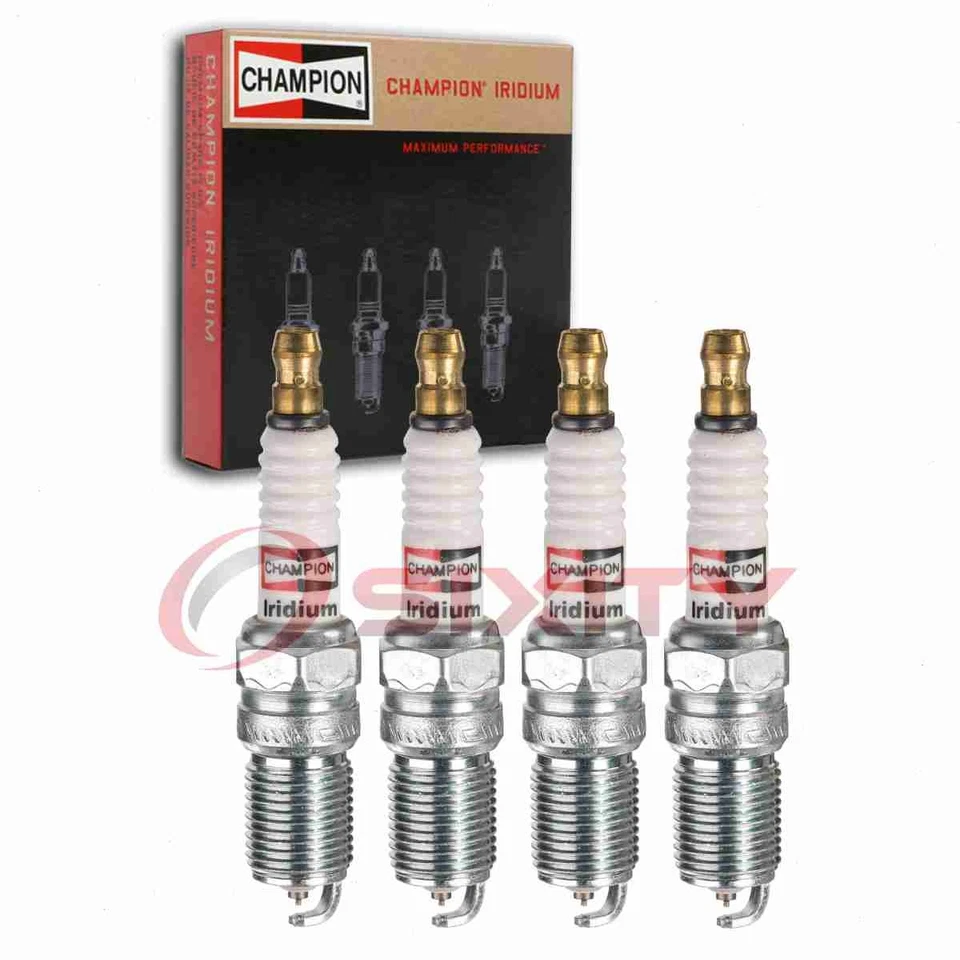 4 pc Champion Iridium Spark Plugs for 1985-1989 Merkur XR4Ti 2.3L L4 at - Image 1 of 4
