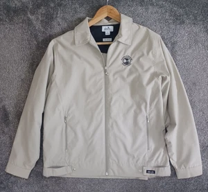 Ashworth Weather Systems Full Zip Beige Golf Jacket Medium Pebble Beach - Picture 1 of 15