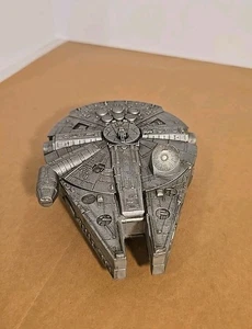 Vintage Star Wars Millennium Falcon Spaceship Toy 1996 Star Wars With Blueprint  - Picture 1 of 10