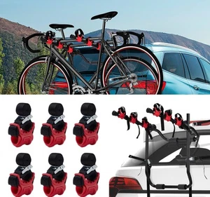 6Pz/Set Gancio Portabici Supporto Bicicletta Auto Bici Rack Cinghia di Ricambio Culla... - Foto 1 di 7