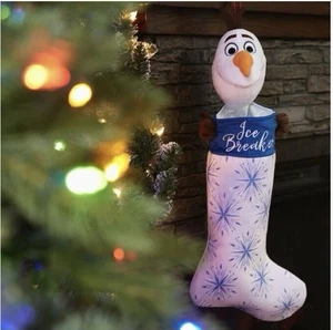 Disney Big Head 3D 21" Olaf Frozen Frohe Weihnachten Strumpf #2127448 - Bild 1 von 8