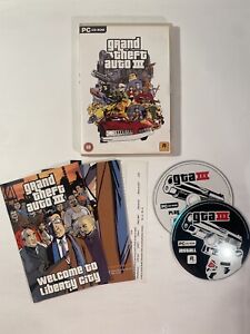 GRAND THEFT AUTO III PC CD Rom GTA 3 Complete - Includes Map and Manual / Game