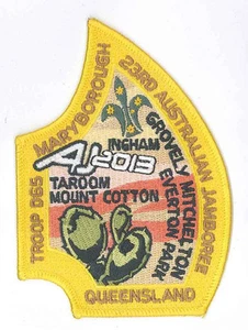 AJ2013 AUSTRALIA SCOUT JAMBOREE - VICTORIAN SCOUTS TROOP D65 CONTINGENT PATCH - Picture 1 of 1