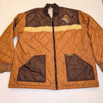Vintage Rocawear Brown Orange Quilted Jacket Size 6 Mens XXXL - Image 1 of 4