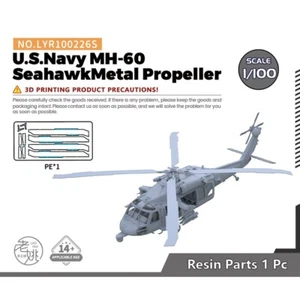 Yao's Studio 1/100 Military Model Kit US Navy MH-60 SeahawkElica in metallo - Foto 1 di 4