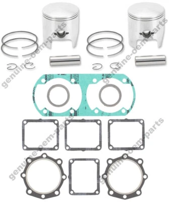 Yamaha Phazer II Piston Kits Top End Gasket Set Std Bore 72mm 1991-1996 LE ST 2 - Image 1 of 4