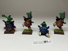  Warhammer Fantasy Orcs and Goblins   - Squig Hoppers - Painted Metal OOP  x4