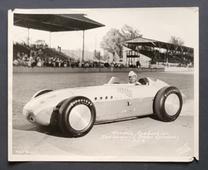 1956 Race Car Driver Freddie Agabashian Indianapolis Speedway Original Photo Vtg - Picture 1 of 4