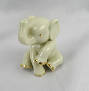 Lenox Elephant (sitting) Figurine, Classic Ivory Miniatures Collection - Picture 1 of 8