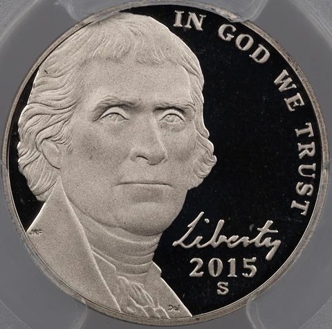 2015-S U.S 5 CENTS JEFFERSON NICKEL PCGS PR70 DCAM PROOF FINEST KNOWN (MR) Cover