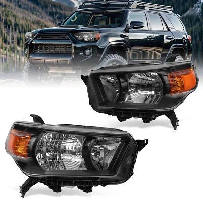 For 2010-2013 4Runner Limited/SR5 Black Headlights Headlamps (Not fit Trail Pkg) - Image 1 of 4