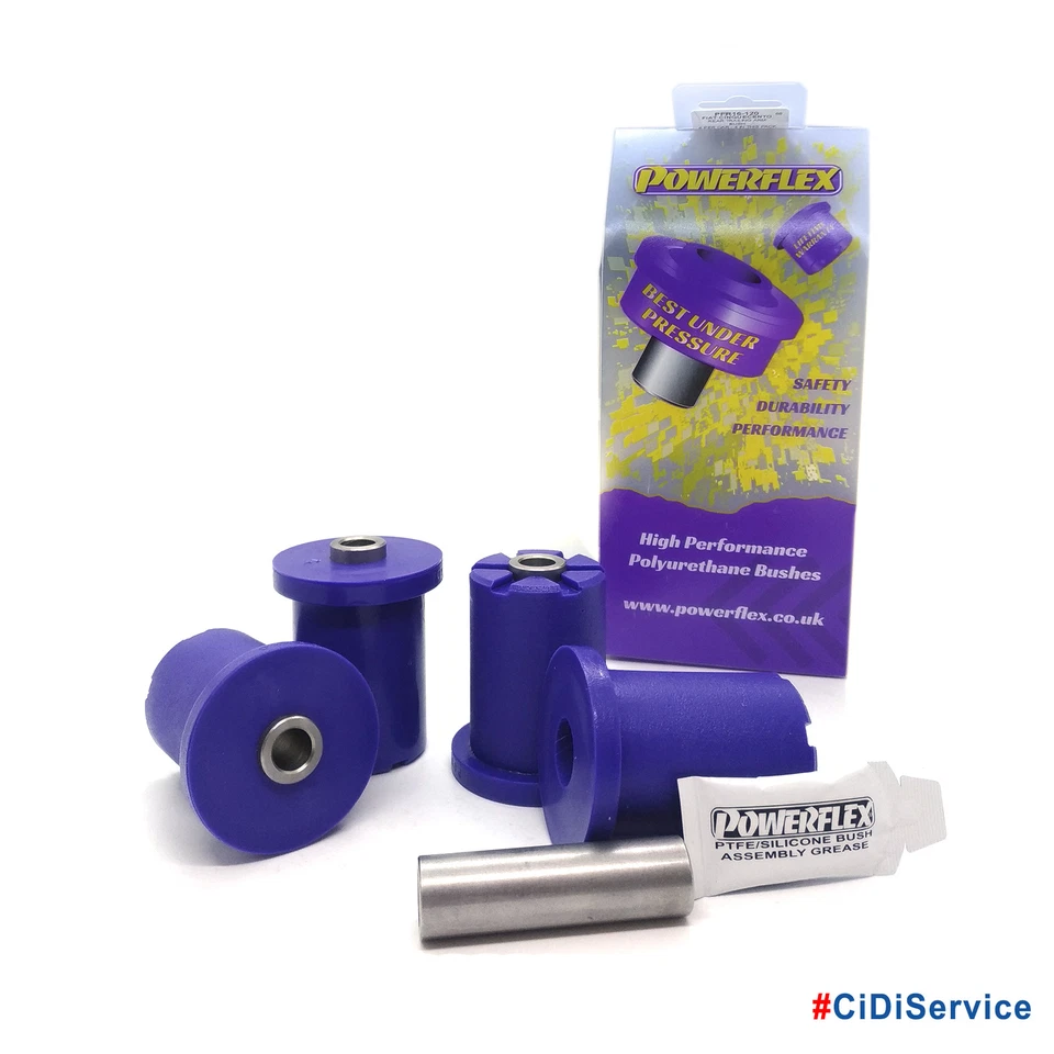 Kit 4 Silent Block Powerflex Supporti Bracci Posteriori Fiat Panda (169) 4X4 - Immagine 1 di 4