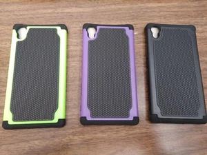2 Layers Hybrid Case for Sony XPeria Z5 - Shipped from Canada - Picture 1 of 2