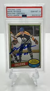 Mark Messier Autograph Signed 1980 Opeechee Rookie Card RC w/ HOF 07 PSA 10 Auto - Picture 1 of 2