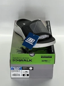Skechers Go Walk Sandals 229204/BLK Ultra GO Cushion | Size 8 - NEW - Picture 1 of 6