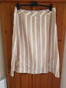 WHITE STUFF - Size 18 - 100% Linen Reversible Wrap Skirt - VGC - Picture 1 of 9