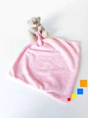 Doudou Plat/Mouchoir Petit Ours Beige Marron Rose Georges Asda Studio Retail LTD - Photo 1/4