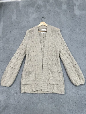 Cárdigan Suéter Abercrombie & Fitch Mujer S Tostado Tejido Lana Cabincore Grandpacore Foto 1 de 4
