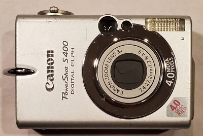 2003 Canon PowerShot Digital ELPH S400 Camera Model PC1038 Untested Broken LED - Image 1 of 4