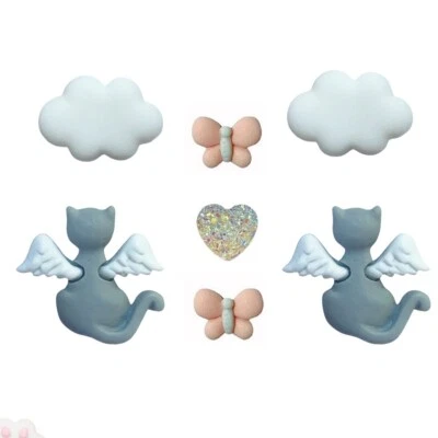 My Cherished Cat Embellishment Set- Shelly's Buttons -Rainbow Bridge Craft Scrap - Image 1 of 2