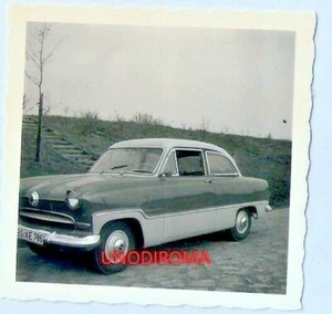 ANNI '50 FORD TAUNUS " WELTKUGEL " DE LUXE BICOLORE FOTO ORIG DENTELL - Picture 1 of 2