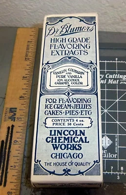  Caja saborizante de alta calidad Dr Blumers años 20 nueva y sin usar, vainilla 10% alc Foto 1 de 4